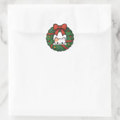 Sticker Rond Christmas Cat (Sac)