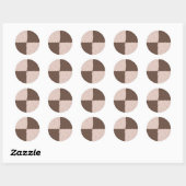 Sticker Rond Christmas Chess Cookies Pattern (Feuille)