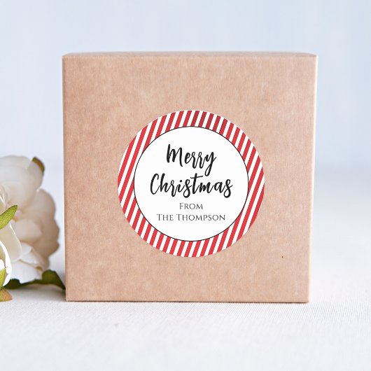 Sticker Rond Christmas Cute Photo Collage Simple Journal