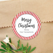 Sticker Rond Christmas Cute Photo Collage Simple Journal