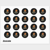 Sticker Rond Christmas Gingerbread Dash Running Runner Xmas Mar (Feuille)