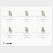 Sticker Rond Christmas Gnome (Feuille)