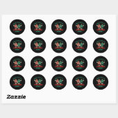 Sticker Rond Christmas Humor Deep In Christmas Srit  (Feuille)