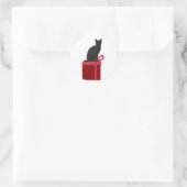 Sticker Rond Christmas Kitty (Sac)