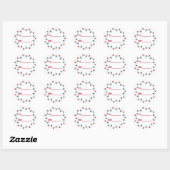 Sticker Rond Christmas Lights Christmas (Feuille)