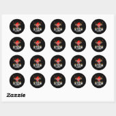 Sticker Rond Christmas Matching I'm The Stylish Reindeer  (Feuille)