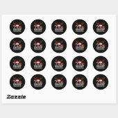 Sticker Rond Christmas Matching The Hangry Reindeer Family (Feuille)