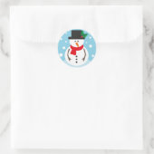 Sticker Rond Christmas Snowman (Sac)