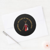 Sticker Rond Christmas: The Start of the Cross's Path (Enveloppe)