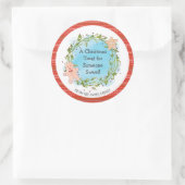 Sticker Rond Christmas Treat Quelqu'un de sucré (Sac)