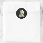 Sticker Rond Christmas Tree Cats Xmas  (Sac)
