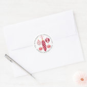 Sticker Rond Christmas Watercolor (Enveloppe)