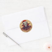 Sticker Rond Christmassy Vampire (Enveloppe)