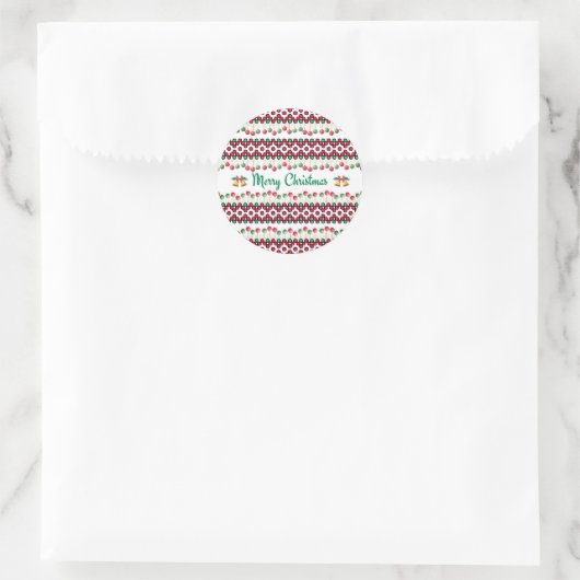 Sticker Rond Chritmas (Sac)