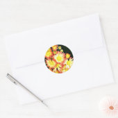 Sticker Rond Chrysanthèmes (Enveloppe)