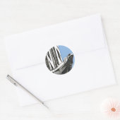 Sticker Rond Chrysler Building, New York (Enveloppe)