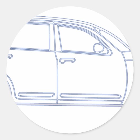 Sticker Rond Chrysler PT Cruiser (Devant)