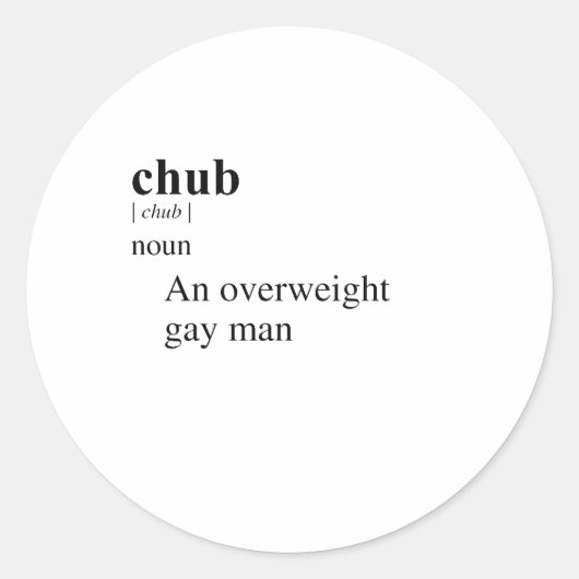 STICKER ROND CHUB (Devant)