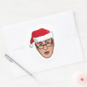 STICKER ROND CHUCK SCHUMER NOËL (Enveloppe)