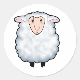 Sticker Rond Chuck the Sheep