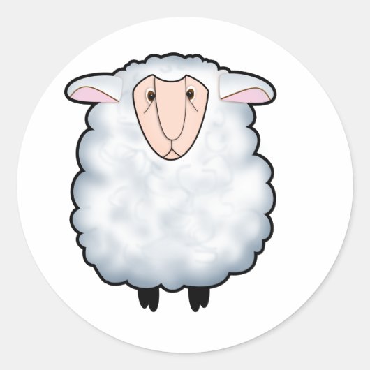 Sticker Rond Chuck the Sheep (Devant)