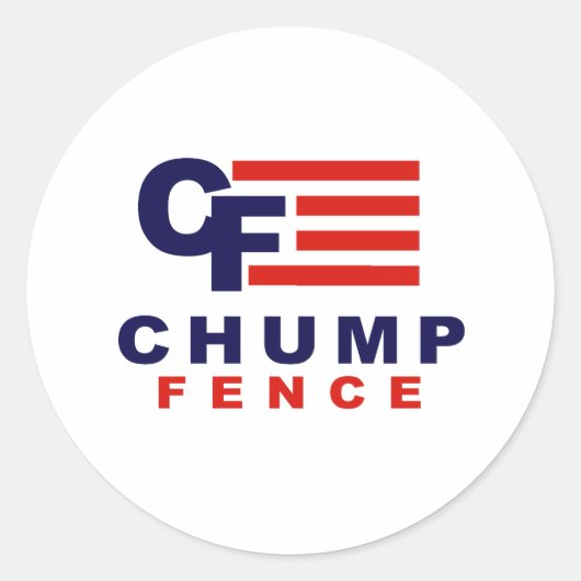 Sticker Rond CHUMP 2016 - Anti-Trump - (Devant)