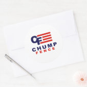 Sticker Rond CHUMP 2016 - Anti-Trump - (Enveloppe)
