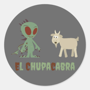Sticker Rond Chupacabra d'EL
