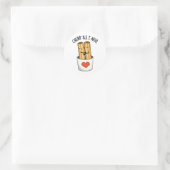 Sticker Rond Churr All I Need Funny Churros Pun (Sac)