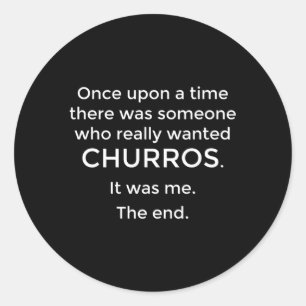 Sticker Rond Churro Churros