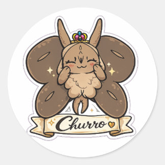 Sticker Rond Churro, mascotte d'InkAndCrits 