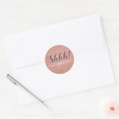 Sticker Rond Chut ! Anniversaire du Rose surprise Gold (Enveloppe)
