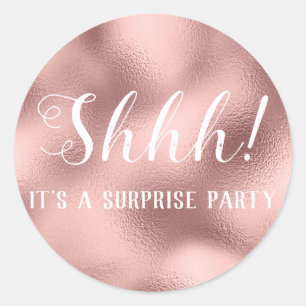 Sticker Rond Chut ! Anniversaire Surprise Anniversaire