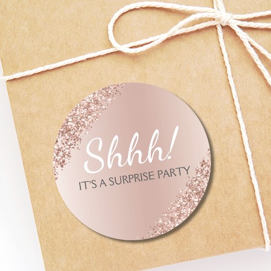 Sticker Rond Chut ! Anniversaire Surprise Anniversaire