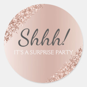 Sticker Rond Chut ! Anniversaire Surprise Anniversaire