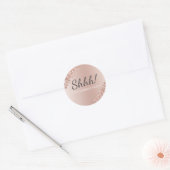 Sticker Rond Chut ! Anniversaire Surprise Anniversaire (Enveloppe)
