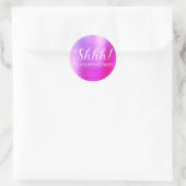 Sticker Rond Chut ! Anniversaire Surprise - Violet (Sac)