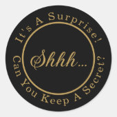 Sticker Rond Chut...C'est une fête d'anniversaire surprise (Devant)