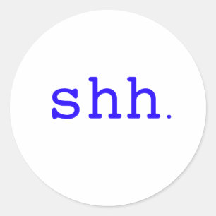 Sticker Rond Chut. Rouge bleu noir