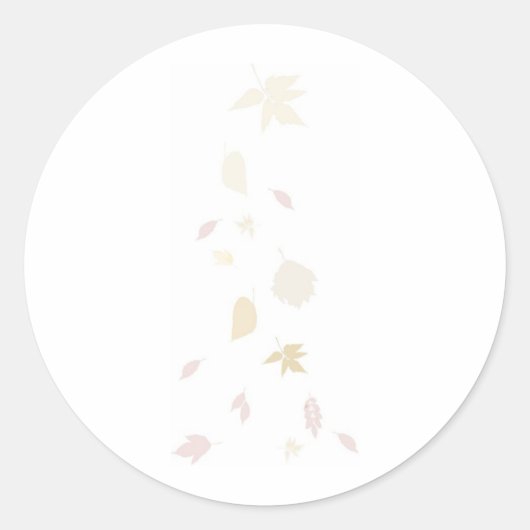 Sticker Rond Chute des feuilles d'automne (Devant)