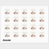 Sticker Rond Chute en amour Citrouille neutre (Feuille)