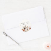 Sticker Rond Chute en amour Citrouille neutre (Enveloppe)