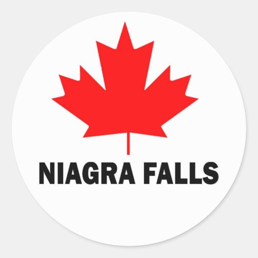 Sticker Rond Chutes de Niagra (Devant)