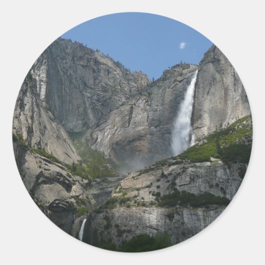 Sticker Rond Chutes de Yosemite III du parc national Yosemite (Devant)