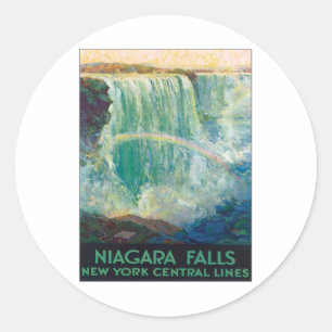 Sticker Rond Chutes du Niagara New York