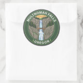 Sticker Rond Chutes Multnomah Oregon (Sac)