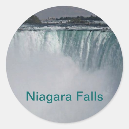 Sticker Rond Chutes Niagara (Devant)