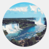 Sticker Rond CHUTES NIAGARA - voir (Devant)