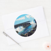 Sticker Rond CHUTES NIAGARA - voir (Enveloppe)