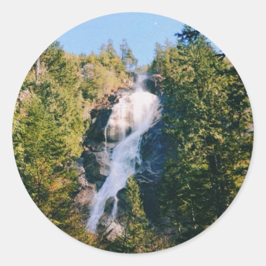 Sticker Rond Chutes Shannon, Squamish, Canada  (Devant)